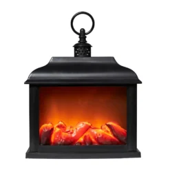 A Cheerful Giver Traditional Flameless LED Fireplace Lantern (00293)