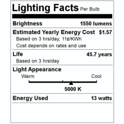 Fulham LED Retrofit Kit (034834) -Lighting Shop 034834 Lighting Facts Labelmd