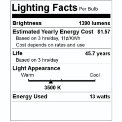 Fulham LED Retrofit Kit (034841) -Lighting Shop 034841 Lighting Facts Labelmd