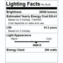 Halco LED Area Light (10209) -Lighting Shop 10209 Lighting Facts Labelmd