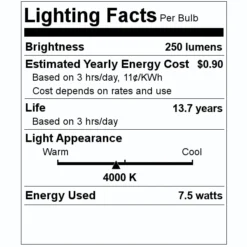 Philips LED Light Bulb (536300) 5 Philips LED Light Bulb (536300) -Lighting Shop 536300 Lighting Facts Labelmd