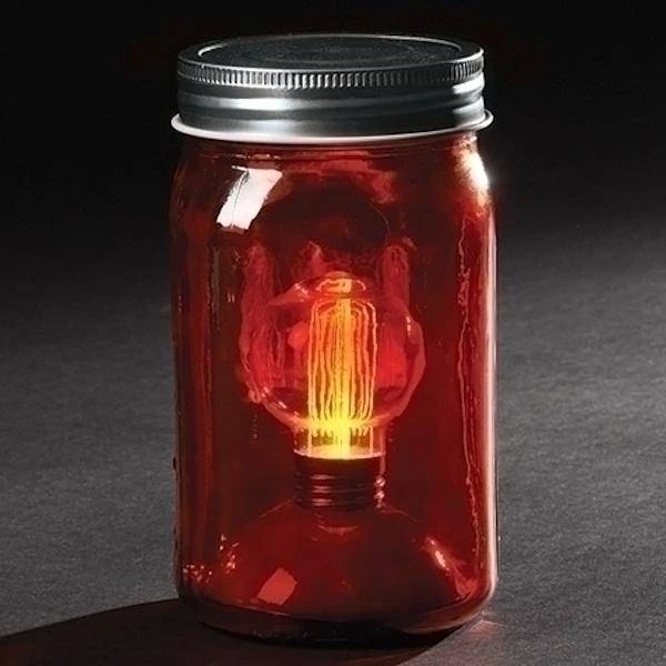 Roman LED Lighted Mason Jar (56594) 1 Roman LED Lighted Mason Jar (56594)
