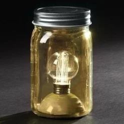 Roman LED Lighted Mason Jar (56610)