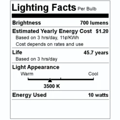 Sylvania LED Retrofit Kit (75230) -Lighting Shop 75230 Lighting Facts Labelmd