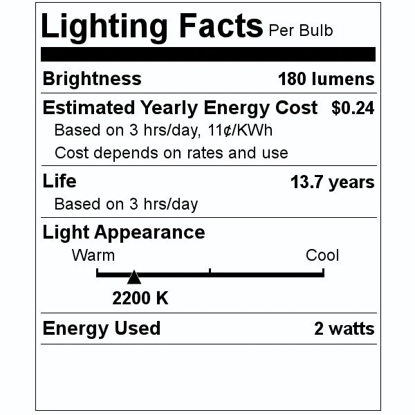 Luminance LED Filament Light Bulb (86962) 3 Luminance LED Filament Light Bulb (86962) - Image 3